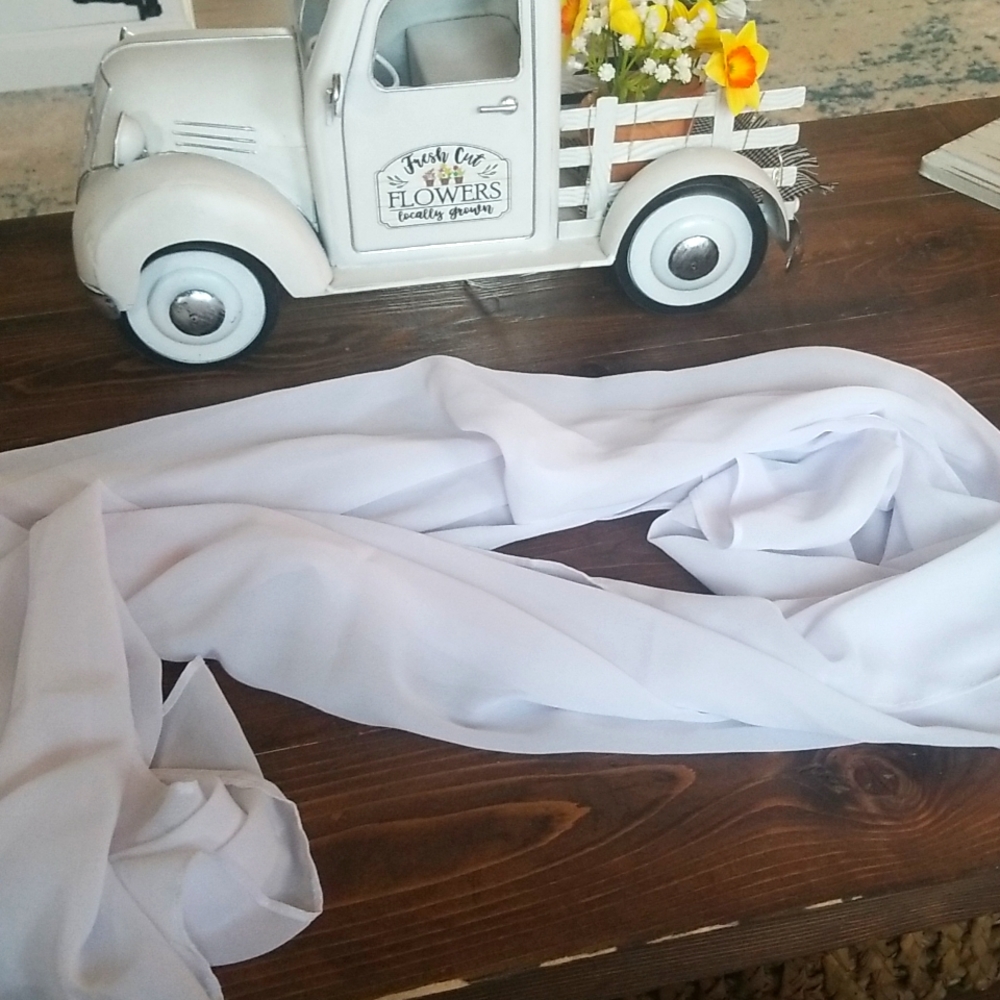 Sheer white wrap, one size BNWOT and never used
